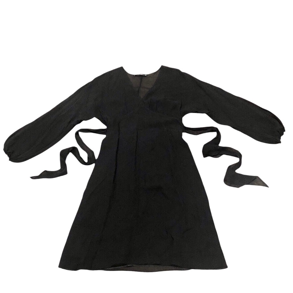 Twin-Set Carpi Midi Dress Size Small Black Sheer Bodice